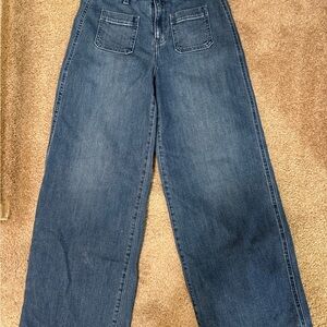 Old Navy Wide-Leg Jeans in Dark Blue Wash